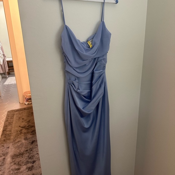 COPY - House of CB dress teia satin and georgette corset midi dress - Picture 8 of 14